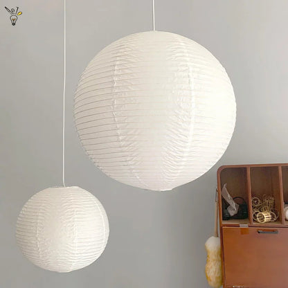 Handmade Vintage Rice Paper Pendant Light