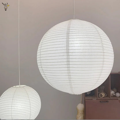 Handmade Vintage Rice Paper Pendant Light