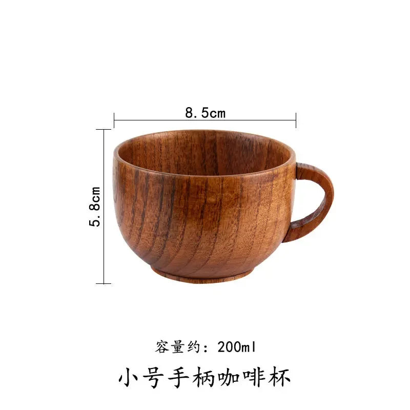 Handmade Wooden Big Belly Mug