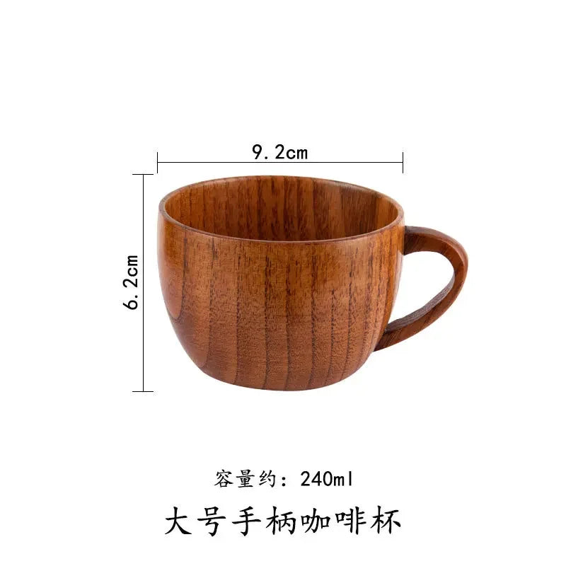 Handmade Wooden Big Belly Mug