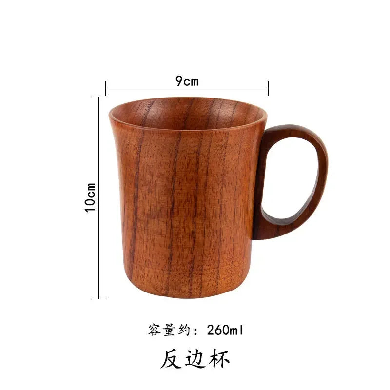 Handmade Wooden Big Belly Mug