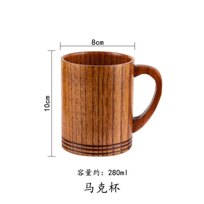 Handmade Wooden Big Belly Mug