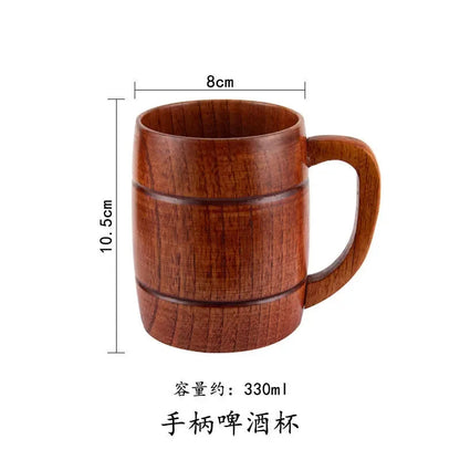 Handmade Wooden Big Belly Mug