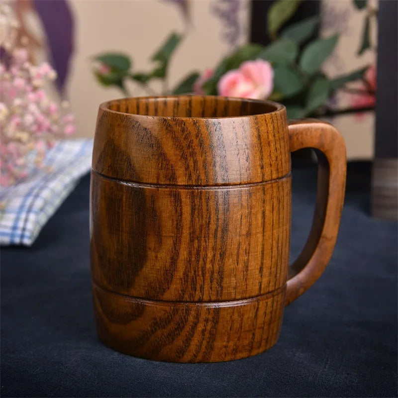 Handmade Wooden Big Belly Mug