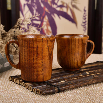 Handmade Wooden Big Belly Mug