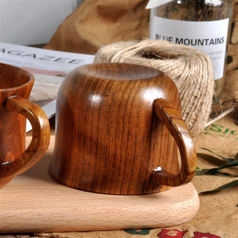 Handmade Wooden Big Belly Mug