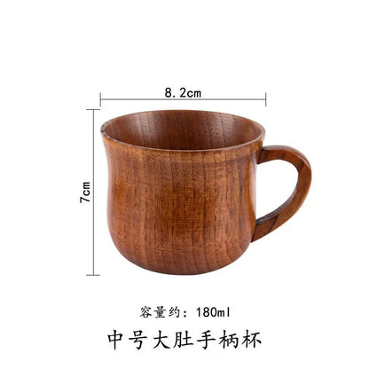 Handmade Wooden Big Belly Mug