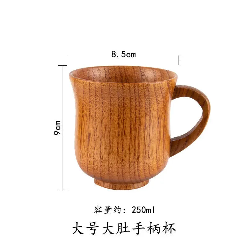 Handmade Wooden Big Belly Mug