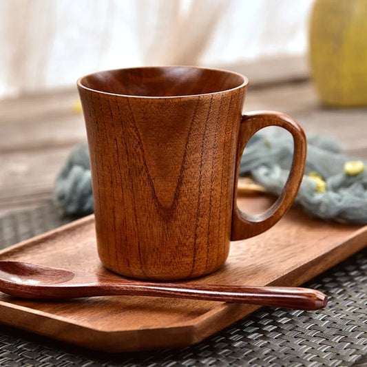 Handmade Wooden Big Belly Mug