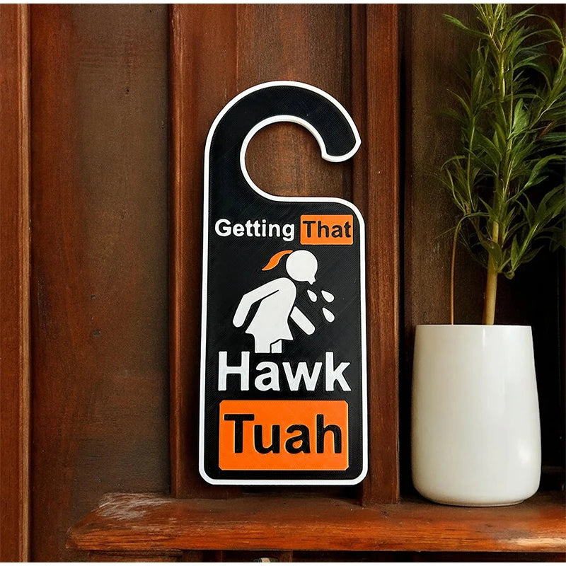 Hawk Tuah Acrylic Door Handle Hook