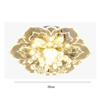 DecorBites™ Crystal Flowers Chandelier Ceiling Light Fixture for Living Room, Colorful Indoor Decoration