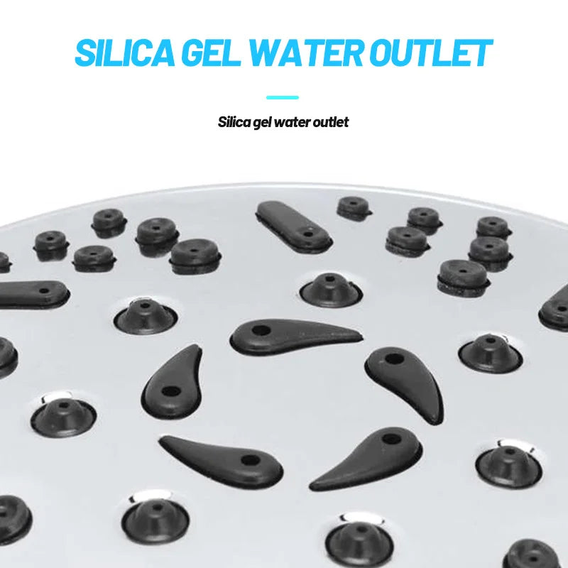 DecorBites™ 9-Function Big Panel Handheld Shower Head - High Pressure Water Saving Massage