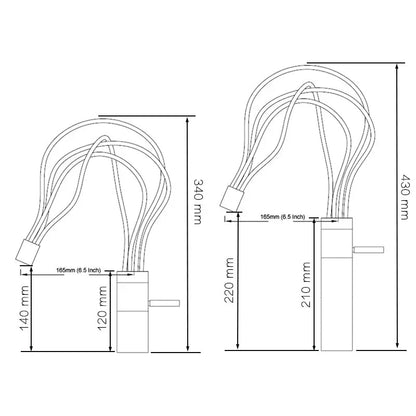 DecorBites™ LED Waterfall Bathroom Faucet Chrome Basin Mixer Tap Single Handle