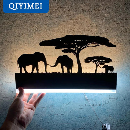 مصابيح الحائط الحيوانية DecorBites™: إضاءة دافئة وباردة رأسًا على عقب لغرفة المعيشة وجانب السرير