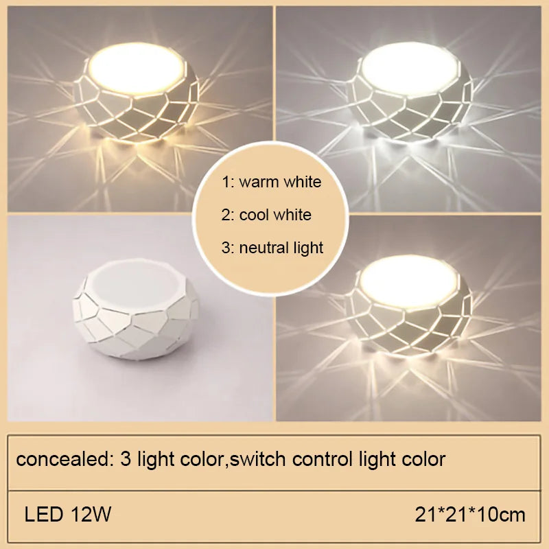 DecorBites™ LED Ceiling Light: Simplicity 5W 12W Dimmable Cylinder Lamp for Aisle Corridor