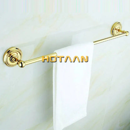 DecorBites™ Brass Bathroom Accessories Set, Gold Finish, 6-Piece Set
