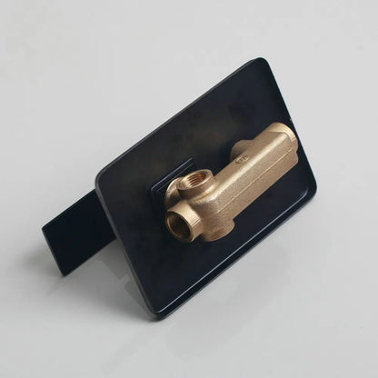 DecorBites™ Black Bathroom Shower Faucet Set with Ceiling Mount LED Shower Head Mixer Tap