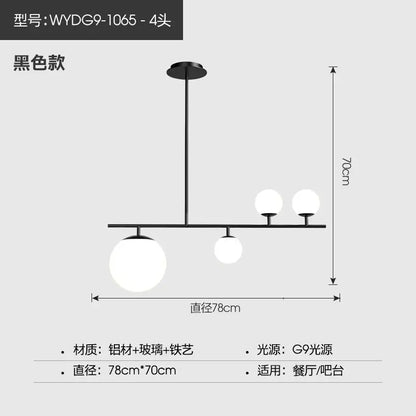 DecorBites™ Black Golden Glass Chandelier for Home Décor and Lighting