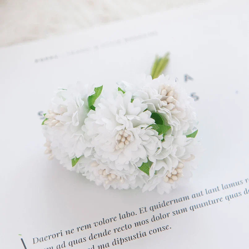 DecorBites™ Carnation Stamen Silk Flowers for Home Decor, Wedding, DIY, Gifts