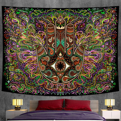 Decobites Mandala Witchcraft Tapestry Wall Hanging Yoga Mat Bohemian Sofa Blanket