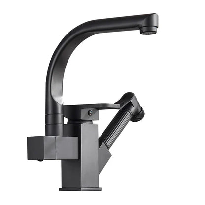 DecorBites™ LED Kitchen Faucet Mixer with Swivel Spouts and Pull-Out Spray