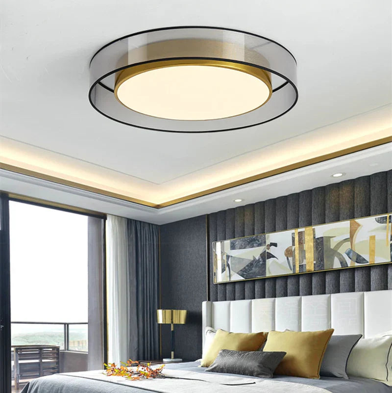 DecorBites™ LED Ceiling Light: Minimalist Nordic Round Lighting Fixture for Living Room, Bedroom, Dining Room