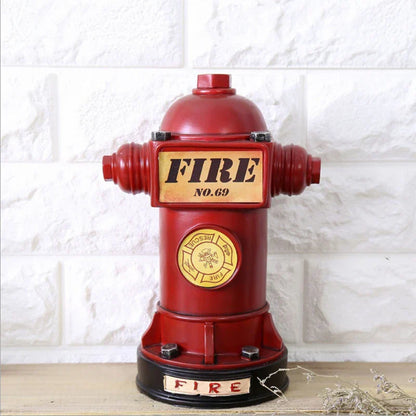 DecorBites™ Hucha con forma de hidrante y extintor de incendios de 24 cm, figura decorativa para el hogar