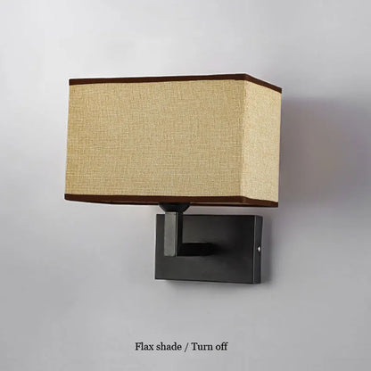 DecorBites™ Hotel Fabric Wall Lamp: Nordic Modern Style, Chinese-Inspired. Bedroom, Staircase, and Bedside Lighting Solution.