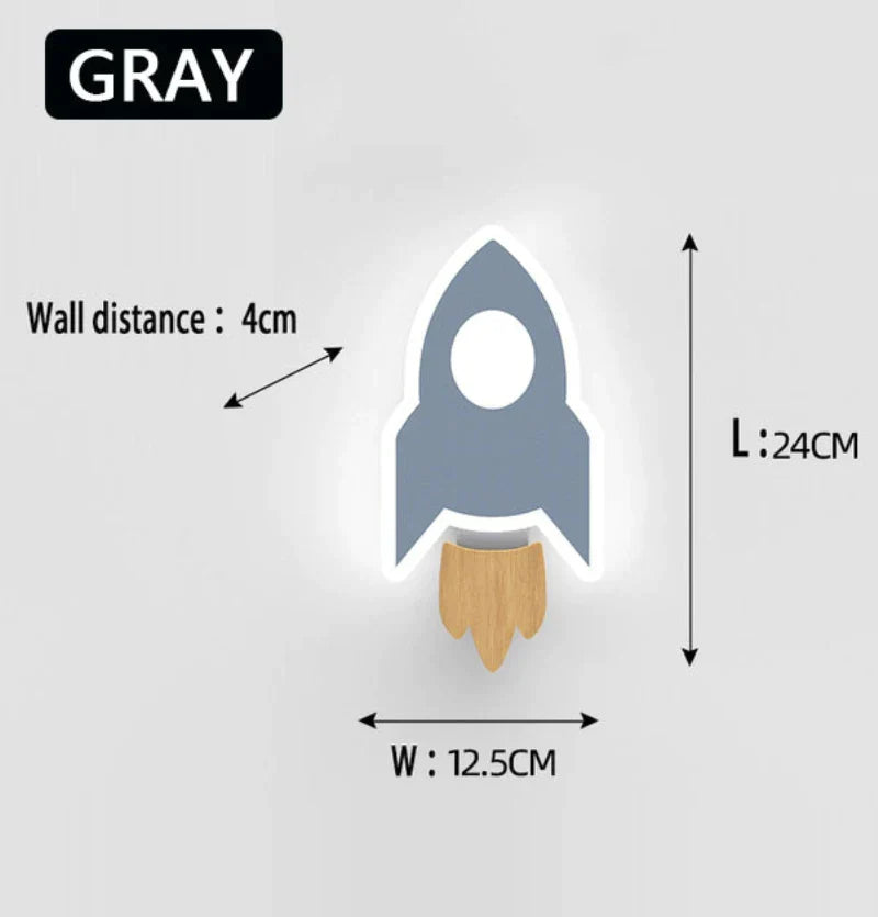 Lámpara de pared LED de caricatura para niños Decorbites™: Iluminación moderna, linda y creativa para el dormitorio