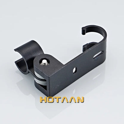 DecorBites™ Black Aluminum Hand Shower Holder Wall Mount Bracket