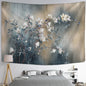 Decobites Magnolia Flower Tapestry: Bohemian Hippie Art Wall Hanging for Bedroom & Living Room