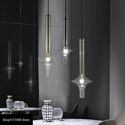 DecorBites™ Glass Pendant Light: Stylish Nordic Luxury Kitchen and Bedroom Hanging Lamp