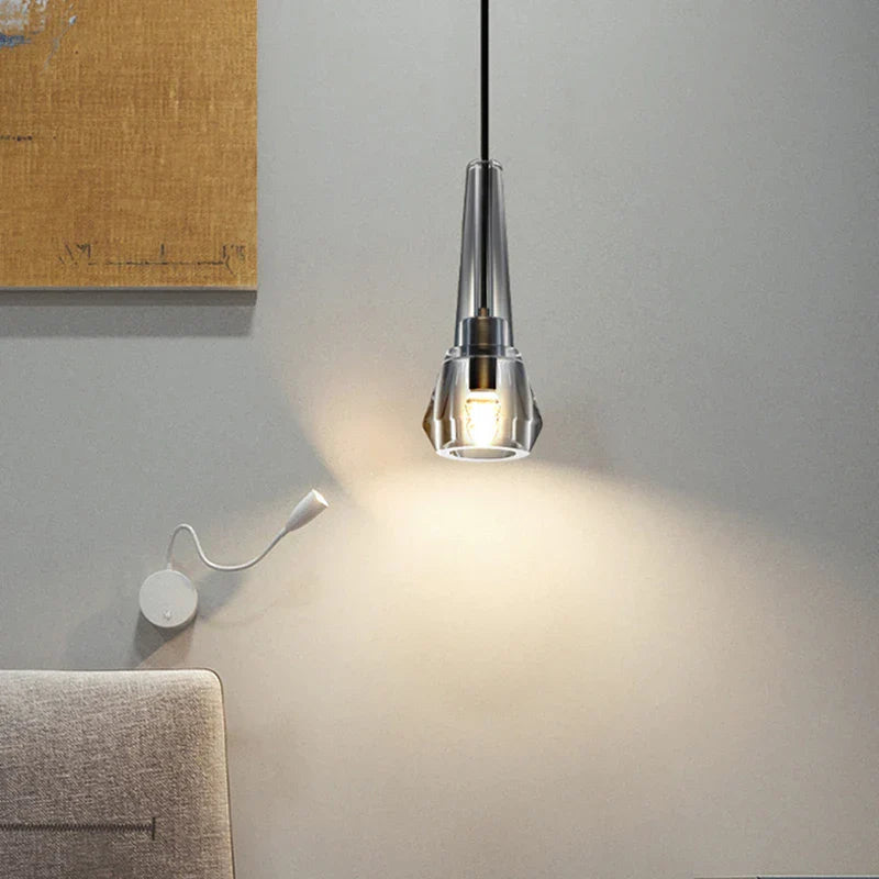 Lámpara de araña DecorBites™ de cobre cristalino: elegante diseño americano para sala de estar, dormitorio y estudio.