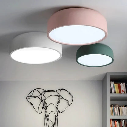 DecorBites™ Circular LED Ceiling Light for Bedroom Living Room Modern Nordic Design