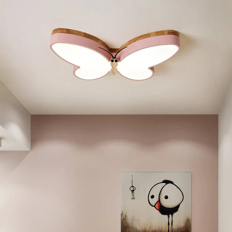 Modern Wood Butterfly Chandelier