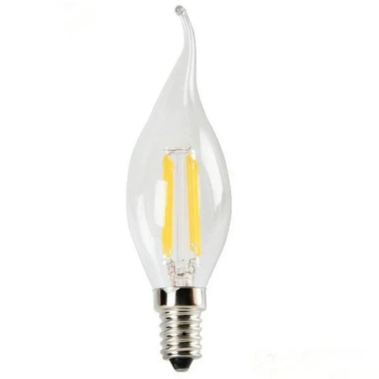 DecorBites™ Frosted E14 LED Candle Crystal Lamp Warm White Retro Filament Bulb