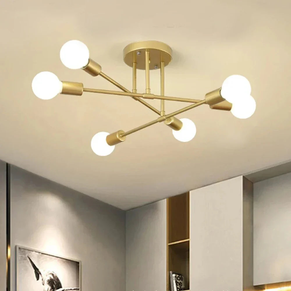 DecorBites™ LED Metal Chandeliers for Living Room - Stylish Ceiling Light for Home Decor