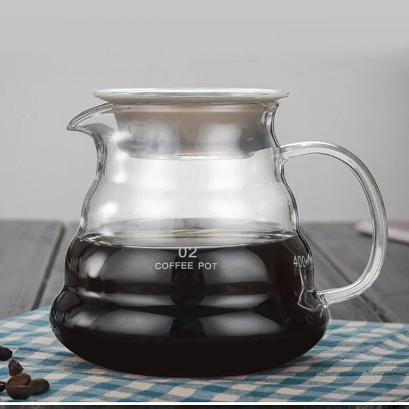 DecorBites™ Cloud Glass Coffee Kettle 800ml