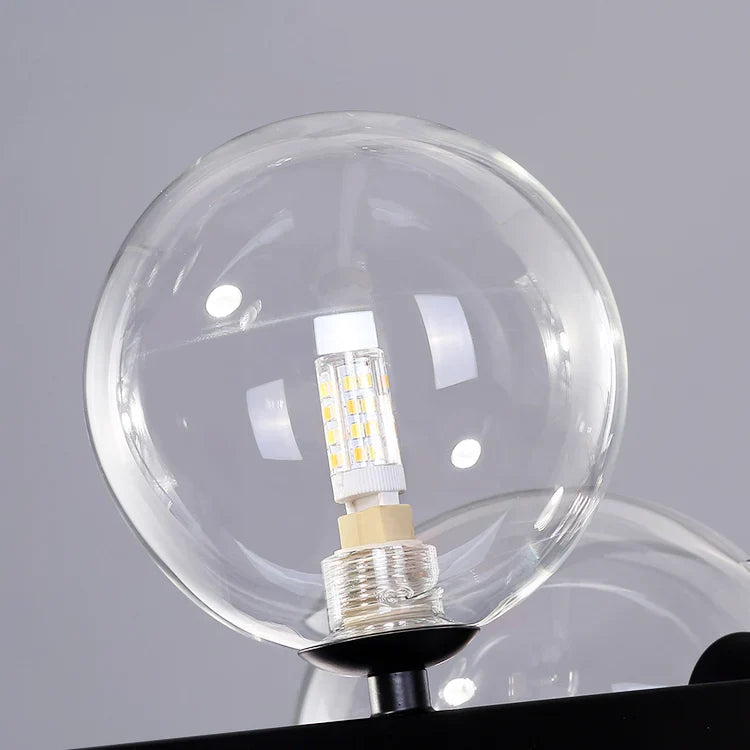 DecorBites™ Glass Bubble Chandelier: Nordic Minimalist Restaurant & Bar Magic Bean Lamp