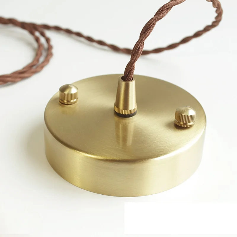 DecorBites™ Glass Copper Pendant Light: Modern Nordic Style Hanging Lamp for Kitchen, Dining, and Living Room