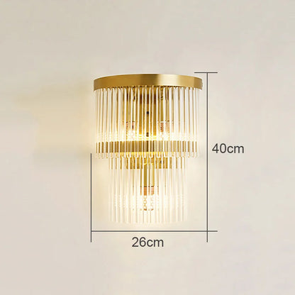 DecorBites™ Crystal Wall Lamp: Elegant Lighting for Living Room, Bedroom, and Staircase