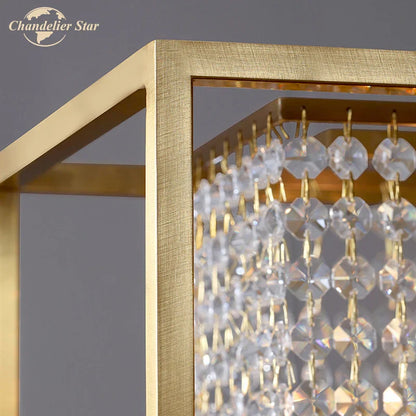 DecorBites™ Crystal Rectangle Luxury Chandelier for Elegant Home Décor