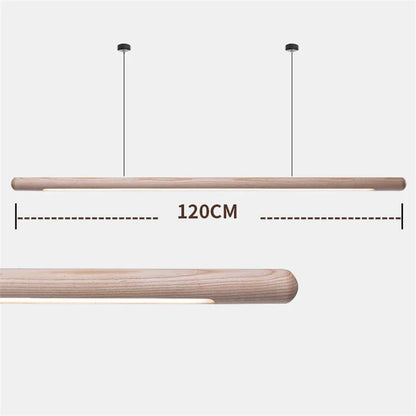 Lámparas colgantes DecorBites™ de madera de nogal negro: Lámpara LED minimalista para comedor