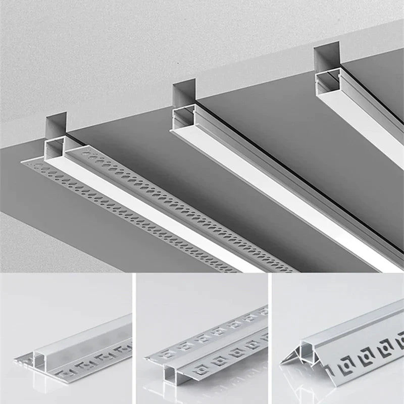 DecorBites™ 1M Frameless Embedded LED Aluminum Profile for Linear Strip Lights