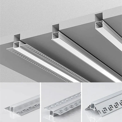 DecorBites™ 1M Frameless Embedded LED Aluminum Profile for Linear Strip Lights