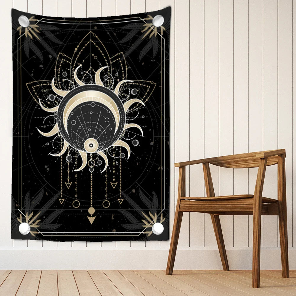 Decobites Tarot Card Tapestry Wall Hanging Hippie Witchcraft Constellation Art Dorm Decor