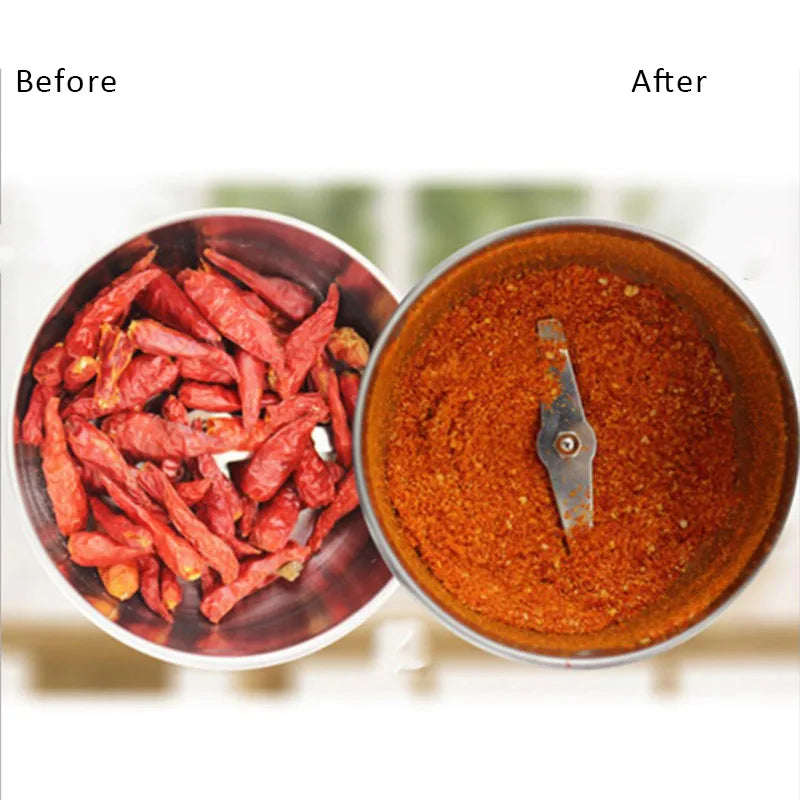 DecorBites™ Electric Grinder: Multi-functional Kitchen Accessory for Grinding Grains, Nuts, Spices, and Coffee