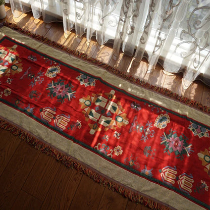 DecorBites™ Boho Jacquard Knitted Double-Sided Throw Blanket