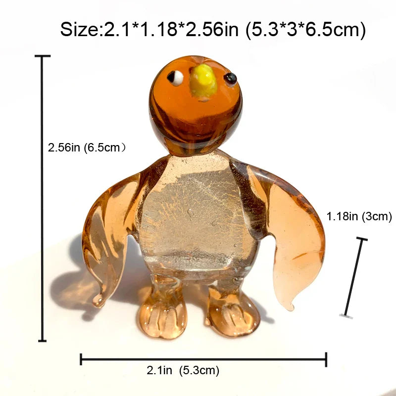 Figuras de Animales Sopladas en Vidrio Decorbites™ Estatuilla de Cristal Coleccionable Decoración para el Hogar Regalo