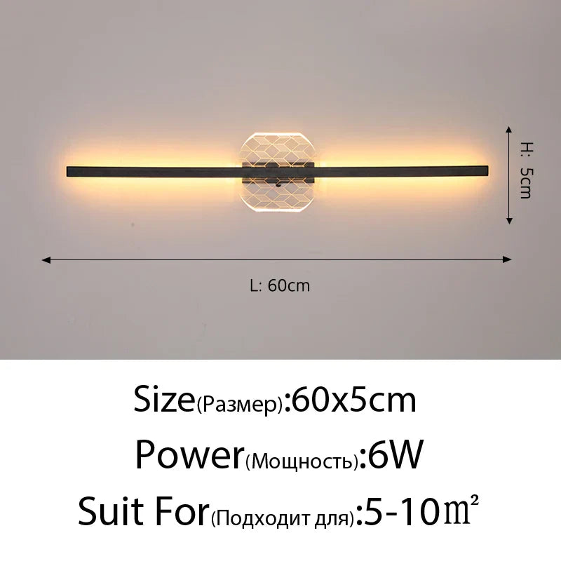 DecorBites™ LED Mirror Wall Lamp for Modern Minimalist Decor